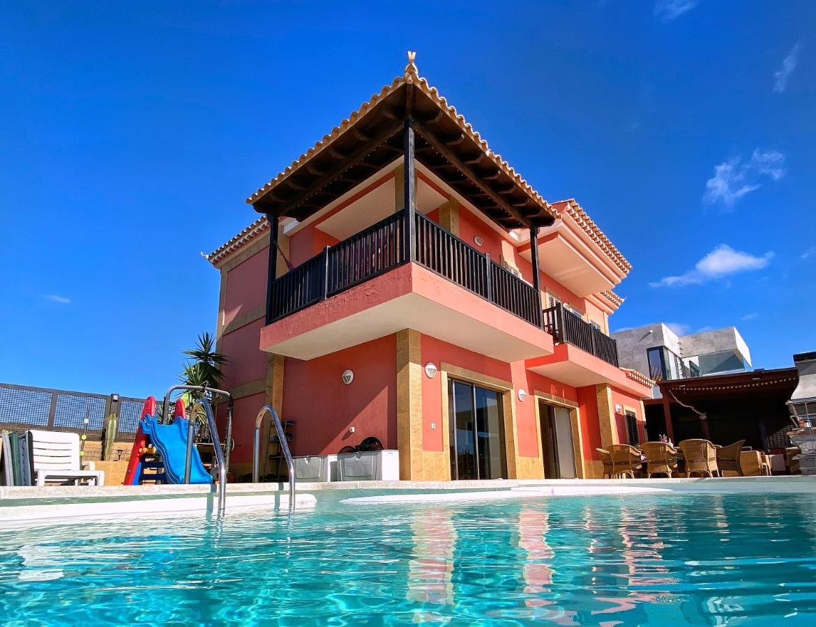 Luxury 5 Star Villa Violetta With Amazing Sea View, Jacuzzi And Heated Pool San Agustín Extérieur photo