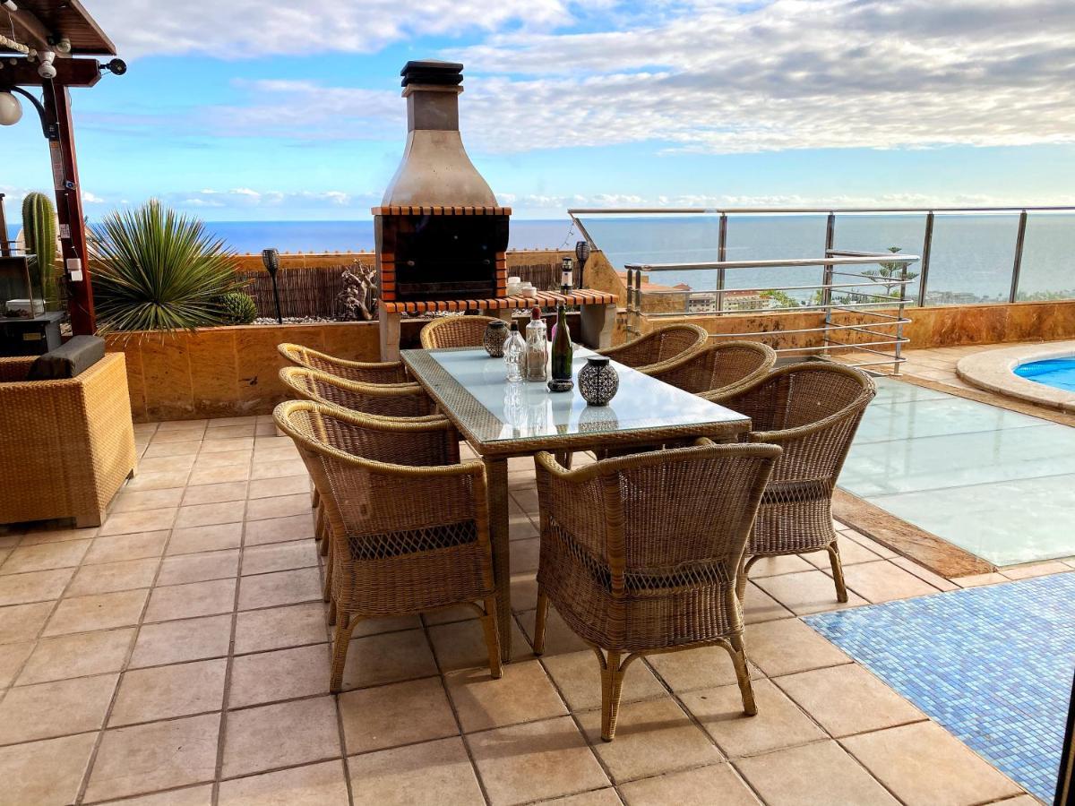 Luxury 5 Star Villa Violetta With Amazing Sea View, Jacuzzi And Heated Pool San Agustín Extérieur photo