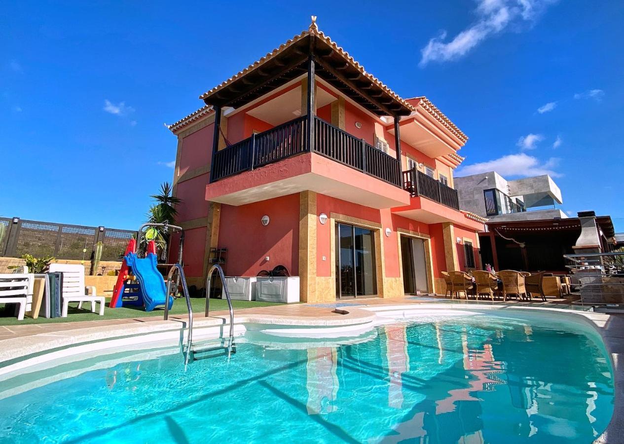 Luxury 5 Star Villa Violetta With Amazing Sea View, Jacuzzi And Heated Pool San Agustín Extérieur photo