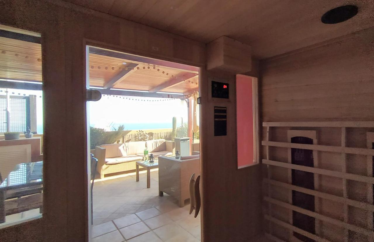 Luxury 5 Star Villa Violetta With Amazing Sea View, Jacuzzi And Heated Pool San Agustín Extérieur photo