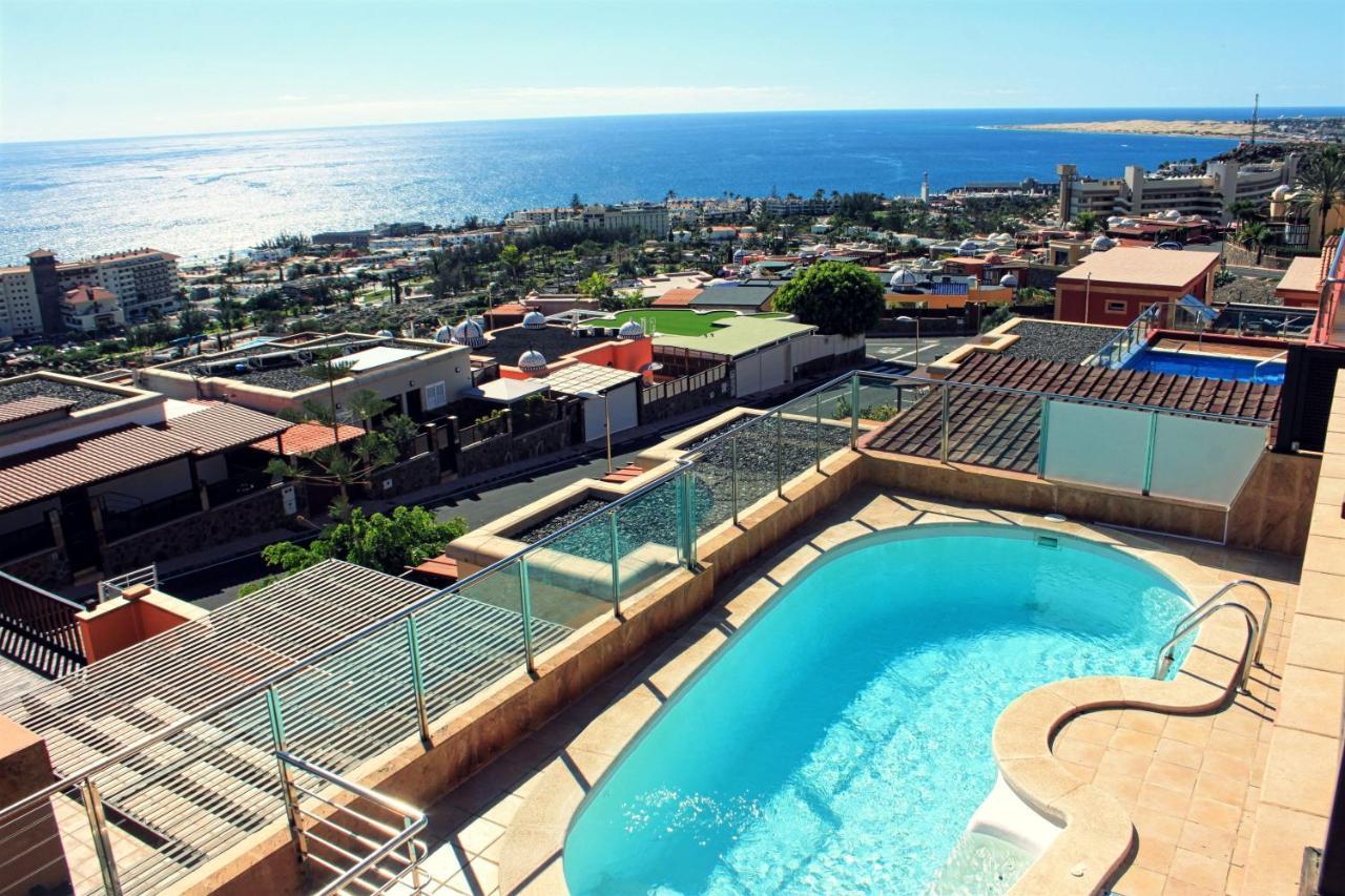 Luxury 5 Star Villa Violetta With Amazing Sea View, Jacuzzi And Heated Pool San Agustín Extérieur photo