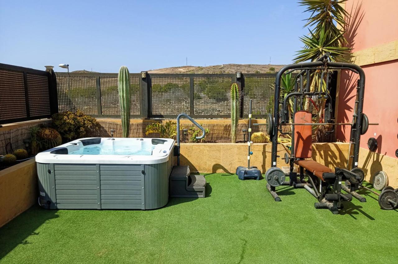 Luxury 5 Star Villa Violetta With Amazing Sea View, Jacuzzi And Heated Pool San Agustín Extérieur photo
